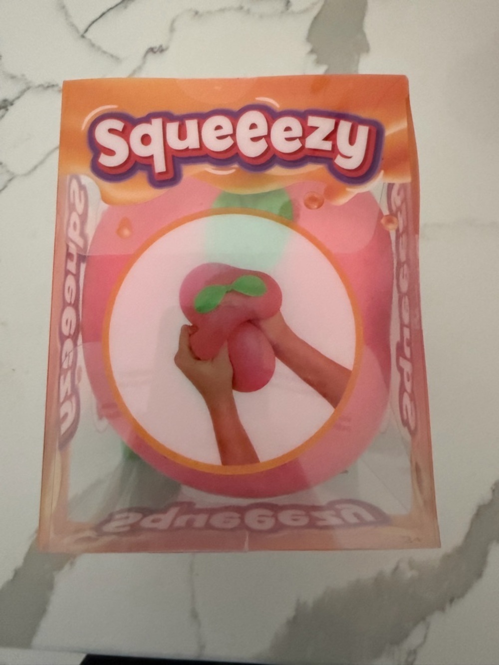 Squeezy Peach viral Pink Stress Toy